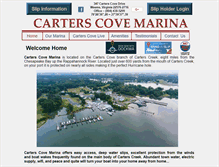 Tablet Screenshot of carterscovemarina.com